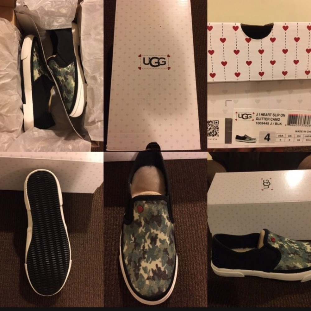 Girls Glitter Camo UGG Sneaker
